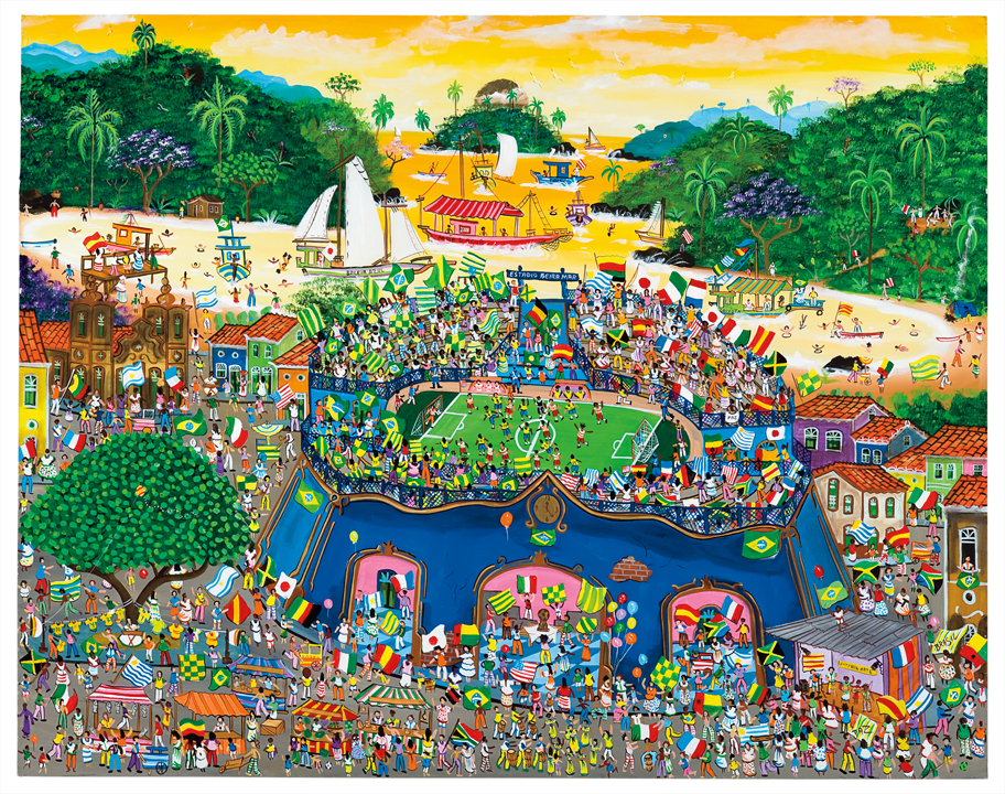 [Jorge Luiz Gomes da Silva] Recife – PE, 1969<br><i>Final de 2014</i><br>Acrílica sobre tela<br> 113 × 143 cm