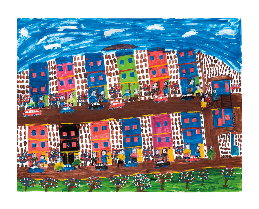 [Luiz Teodoro dos Santos] Mococa – SP, 1945<br><i>Condomínio São Luiz</i><br> Mista<br> 59 × 74 cm