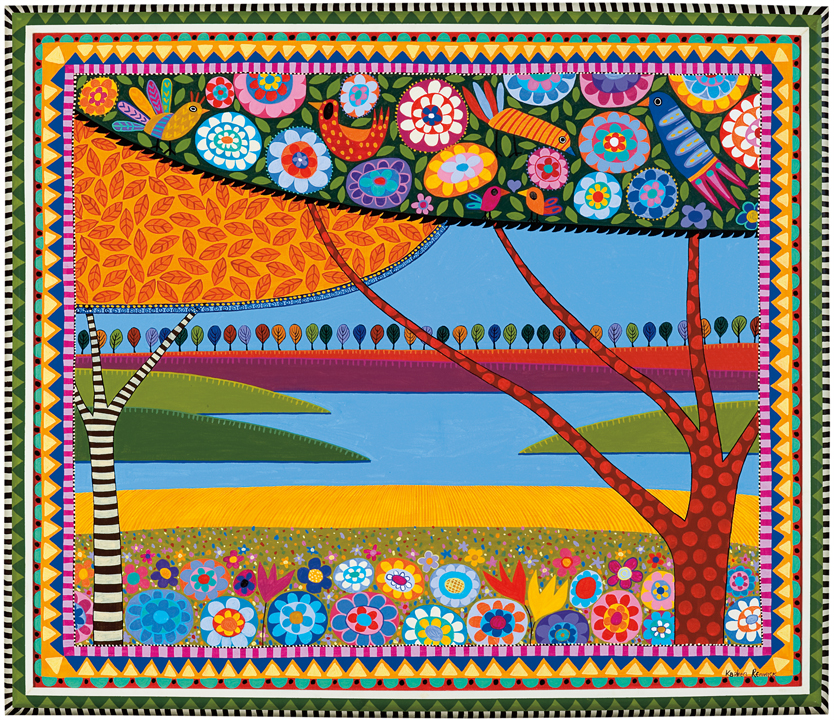 [Karleen Jane Renwick] São Paulo – SP, 1959<br><i>Represa</i><br>Acrílica sobre tela<br> 92 × 107 cm